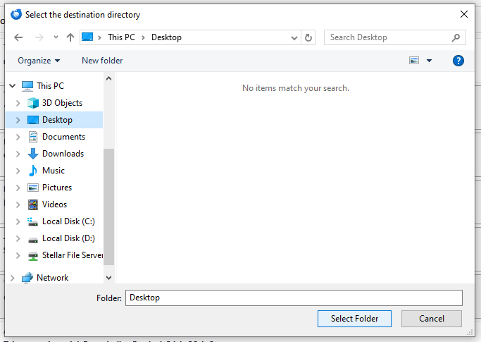selected emails will be saved in EML file format